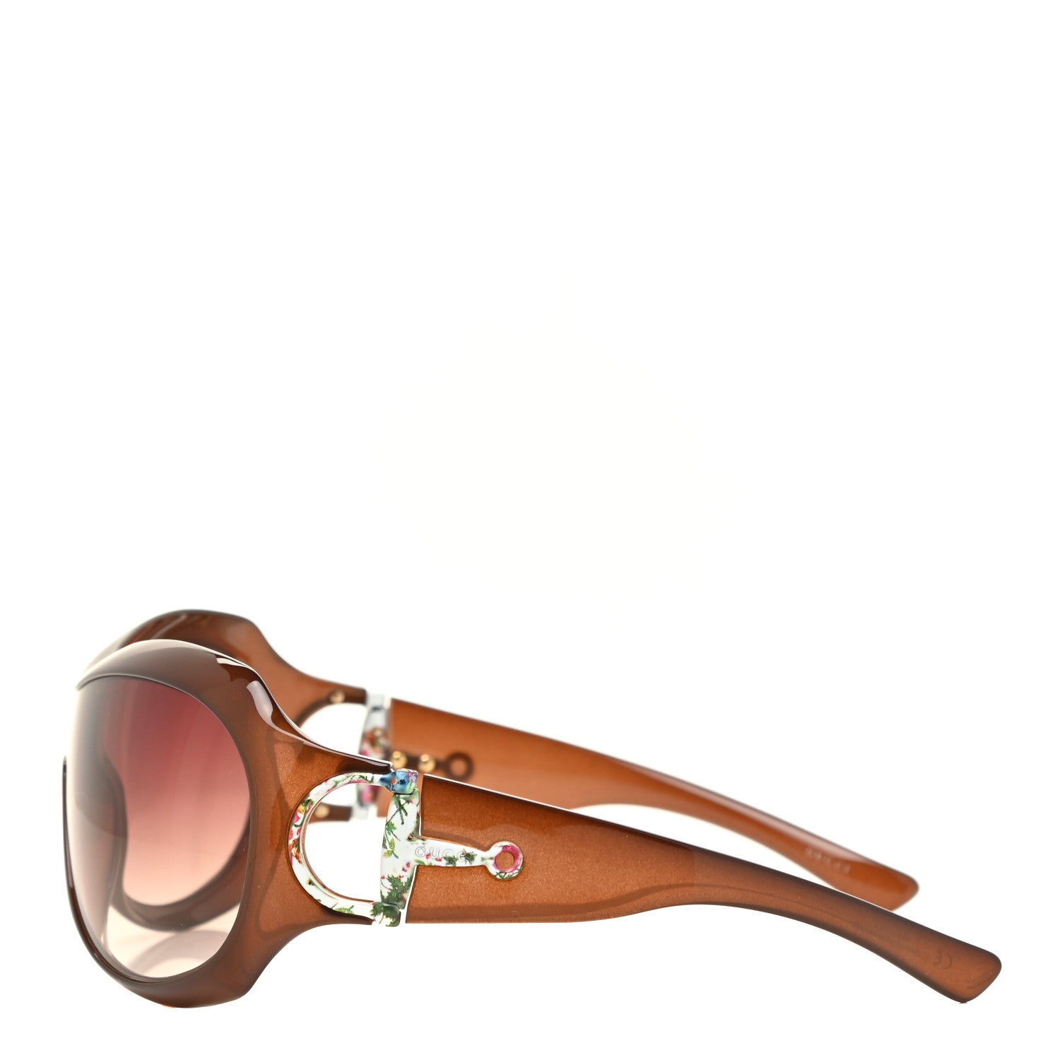 Gucci Horsebit Floral Sunglasses GG 2900/S Brown 3 of 7