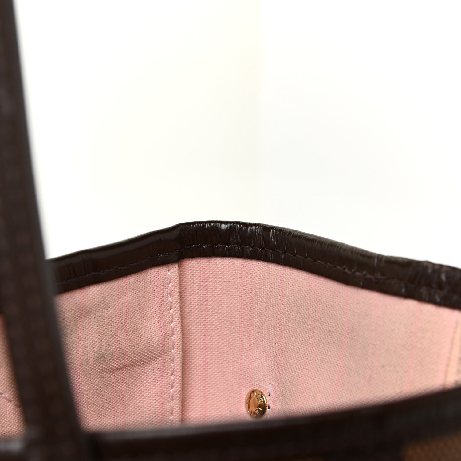 Louis Vuitton Damier Ebene Neo Neverfull MM Rose Ballerine 25 of 31
