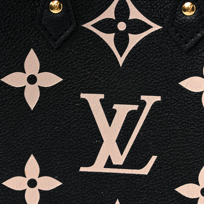 Louis Vuitton Empreinte Monogram Giant Petit Sac Plat Black Beige 9 of 10