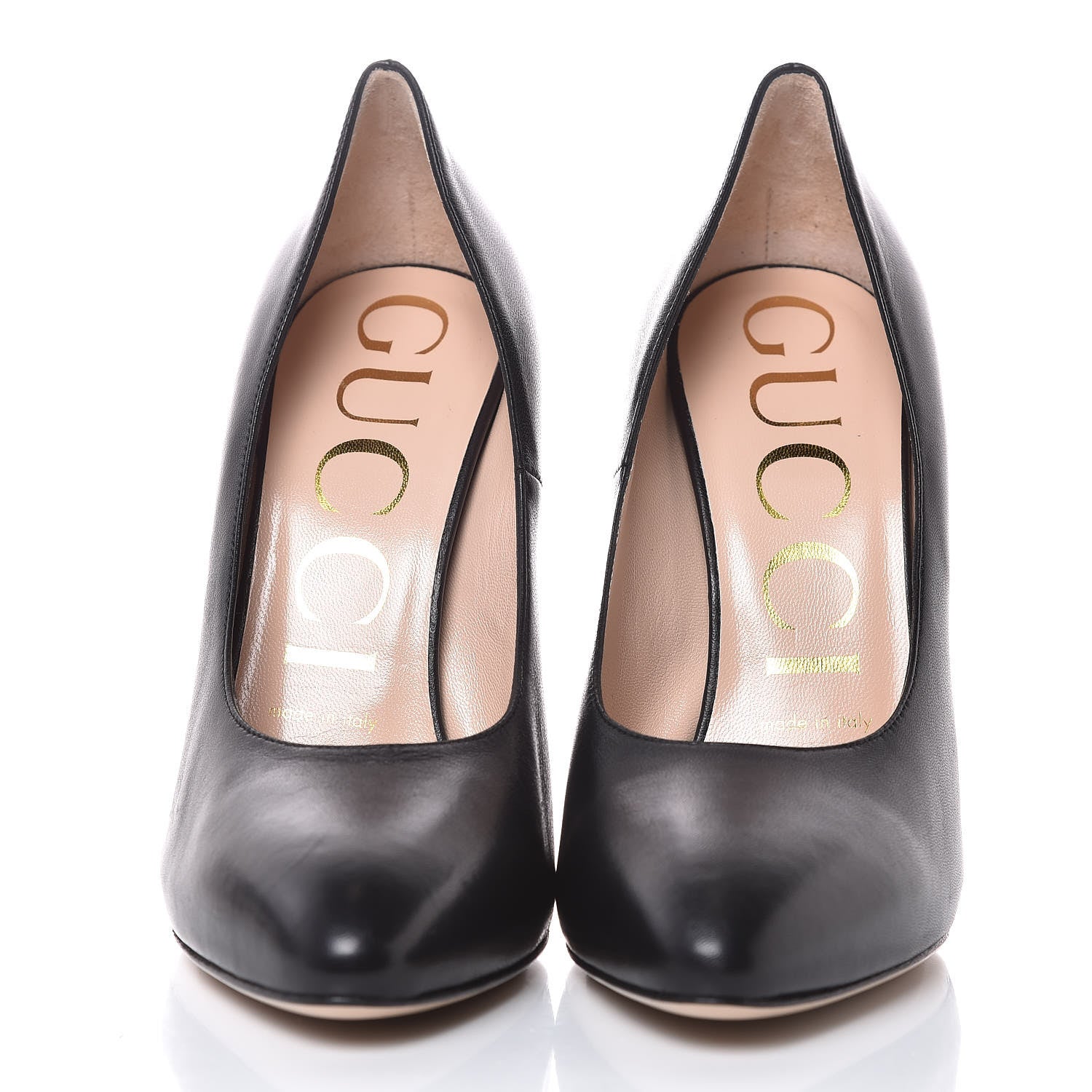 Gucci Nappa Removable Bow Elaisa Platform High Heel Pumps 36.5 Black 4 of 12