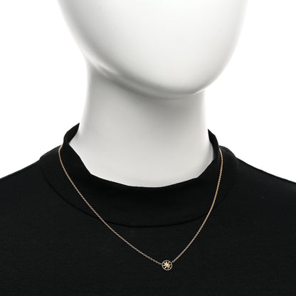 Christian Dior 18K Yellow Gold Diamond XS Rose Des Vents Necklace 2 of 5