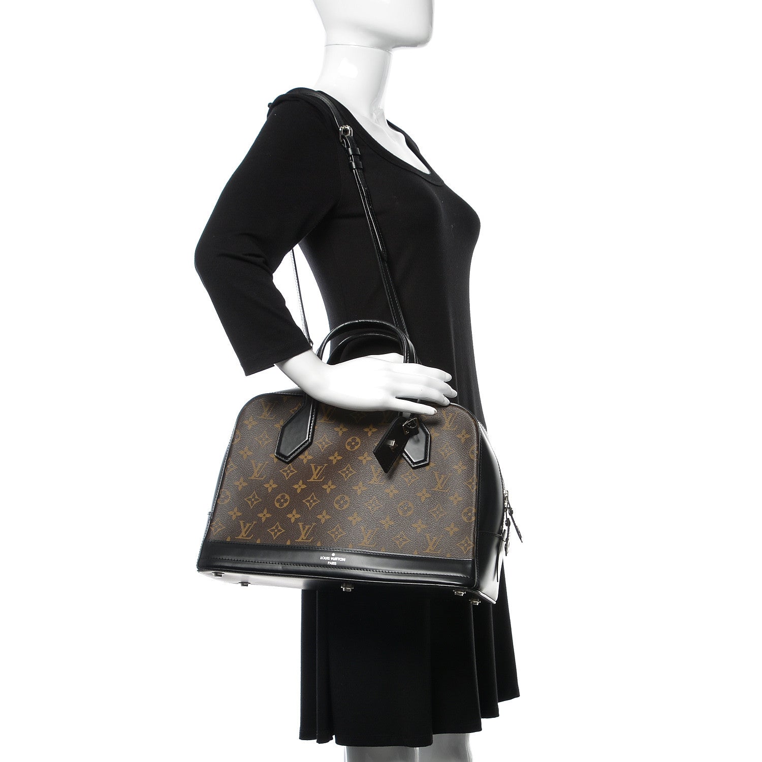 Louis Vuitton Monogram Dora MM Black 2 of 17