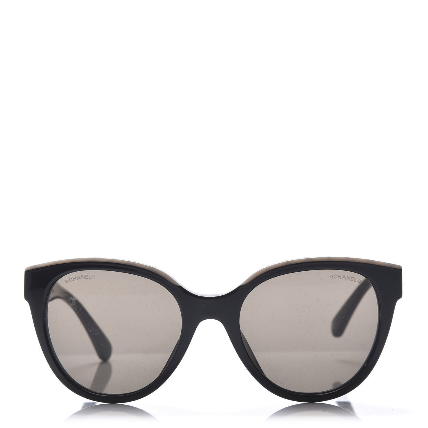 Acetate CC Butterfly Sunglasses 5414 Black Beige