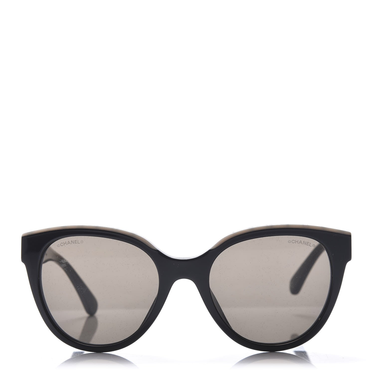 Chanel Acetate CC Butterfly Sunglasses 5414 Black Beige 3 of 8