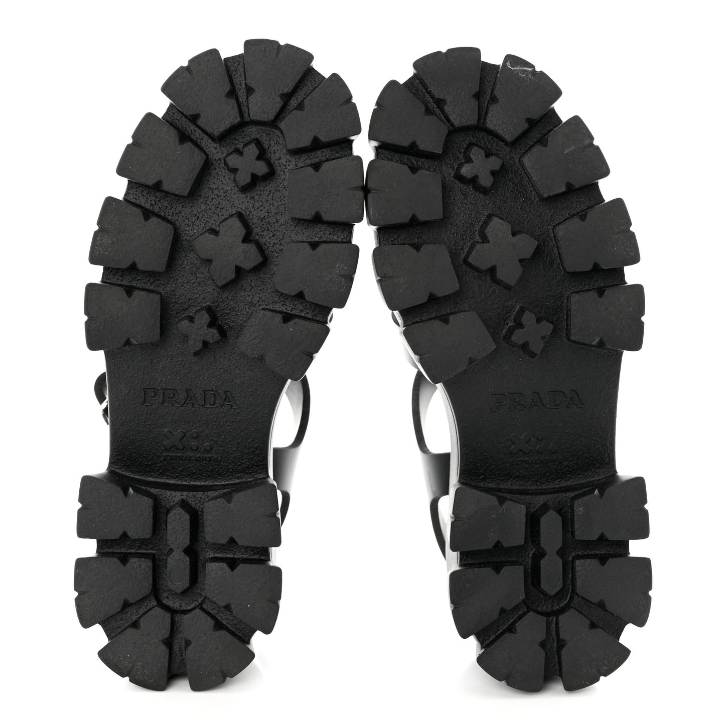 Foam Rubber Triangle Logo Monolith 55mm Cage Sandals 37 Black