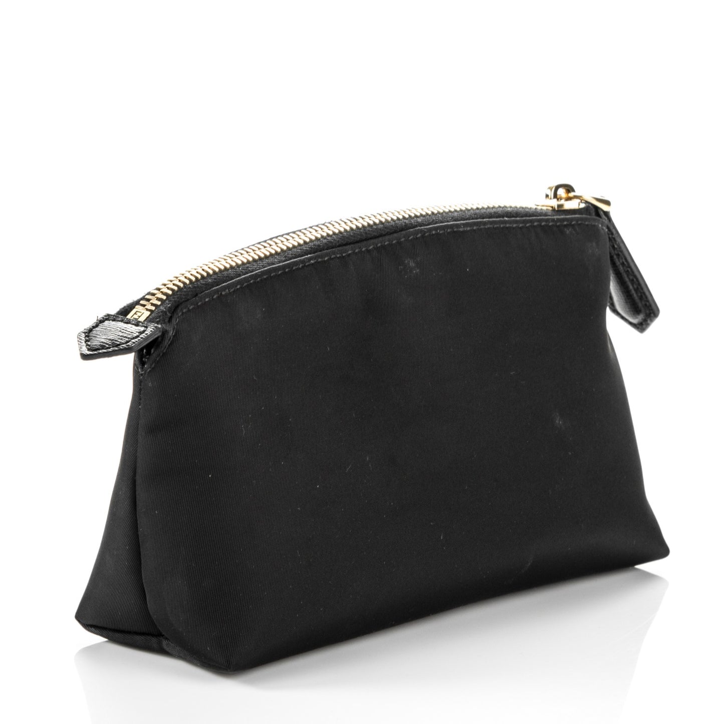 Nylon Vitello Elite Crystal Eye Monster Large Cosmetic Pouch Black Cedro