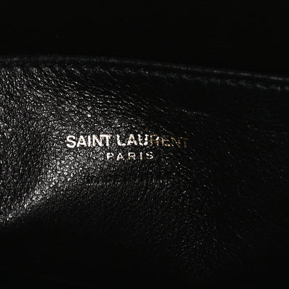 Saint Laurent Calfskin Monogram Baby Cabas Black 6 of 10