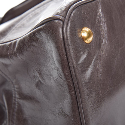 Prada Vitello Shine Top Handle Bag Fumo 11 of 11