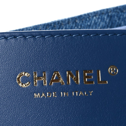 Chanel Washed Denim Quilted Small Chanel 25 Handbag Blue 5 of 11