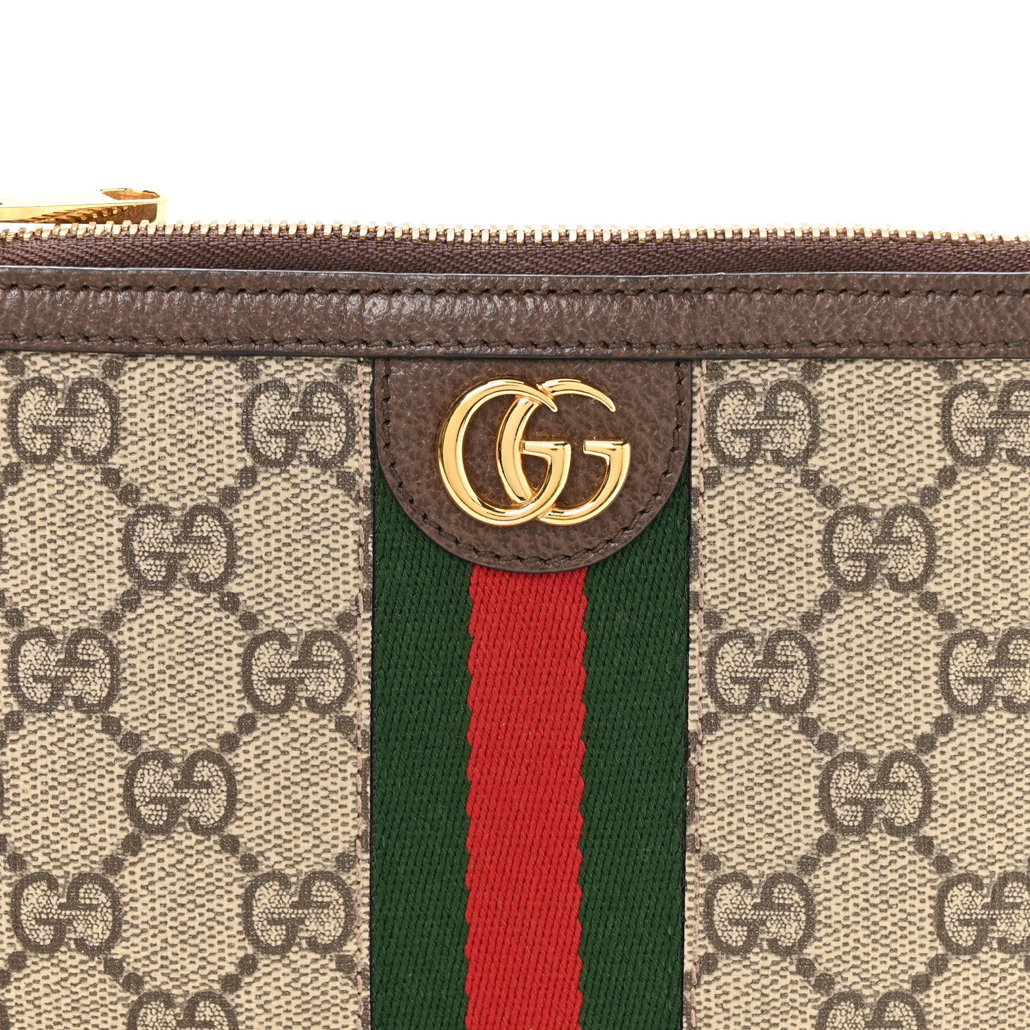 Gucci GG Supreme Monogram Web Ophidia Utility Belt 100 40 Beige Ebony New Acero 8 of 10