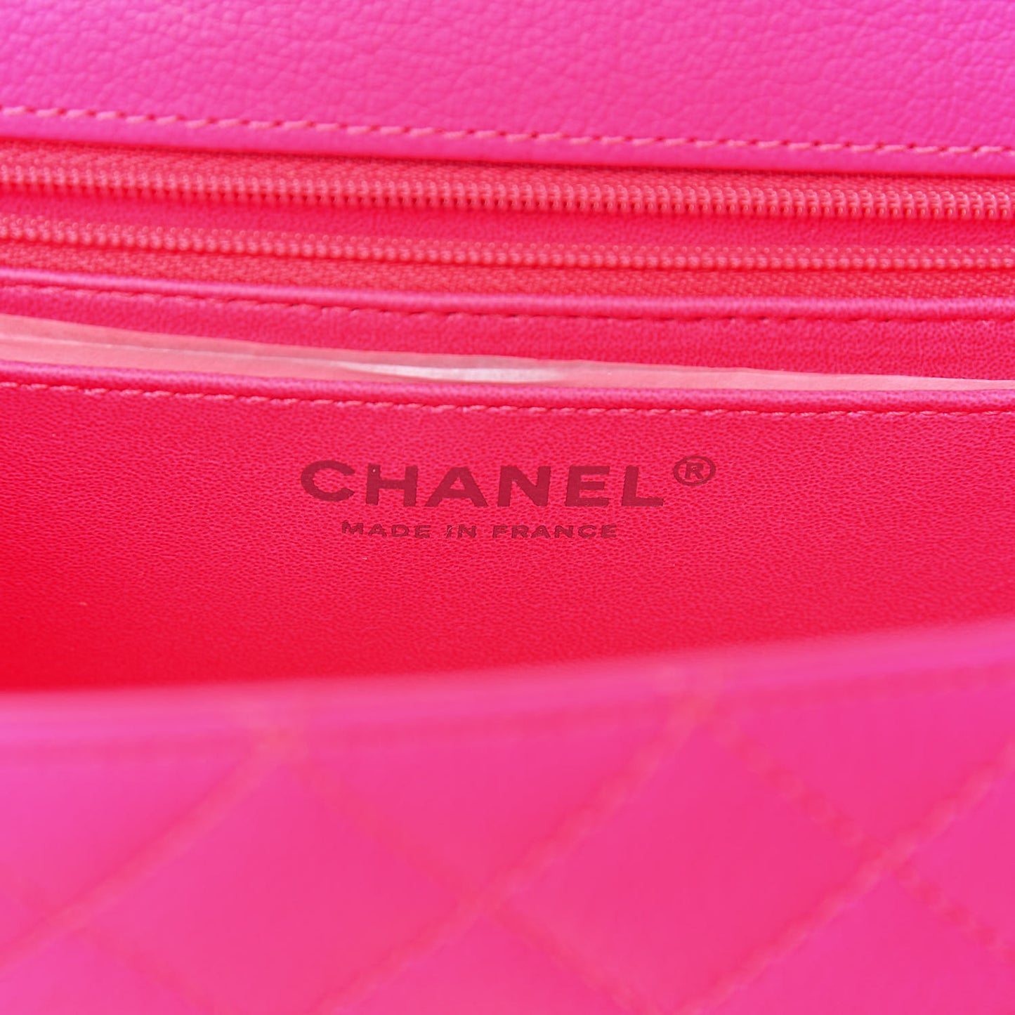 Goatskin Quilted 2.55 Reissue Mini Flap Fluorescent Pink