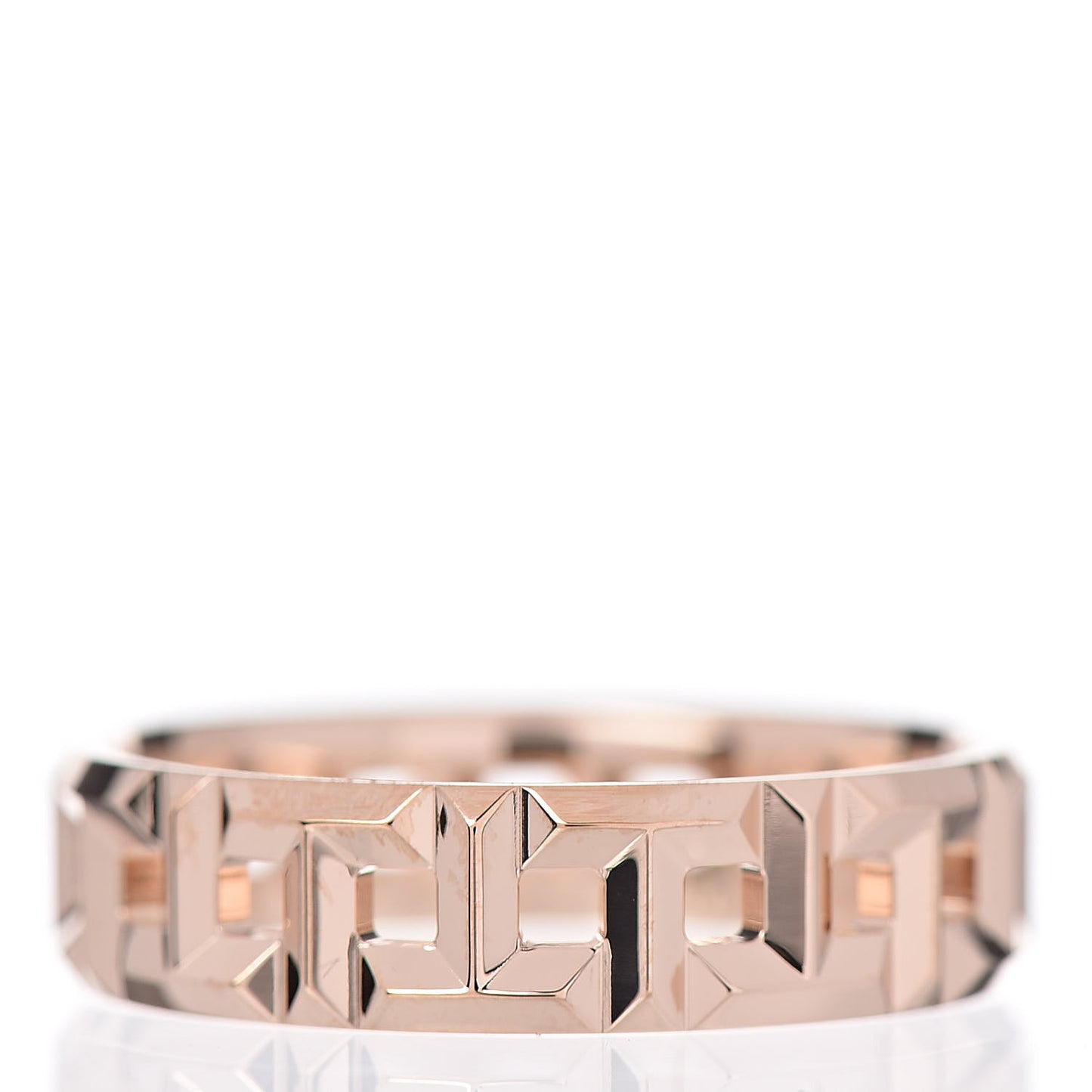 18K Rose Gold T True Wide Ring 60 9