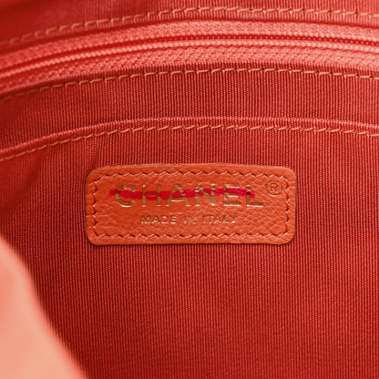 Chanel Washed Denim Quilted Small Urban Spirit Backpack Orange 6 of 10