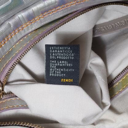 Fendi Metallic Calfskin FF Embossed Chef Hobo Multicolor 9 of 9