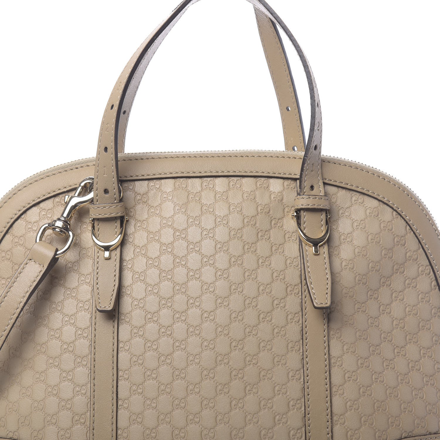 Gucci Microguccissima Small Nice Top Handle Dome Bag Beige 10 of 13