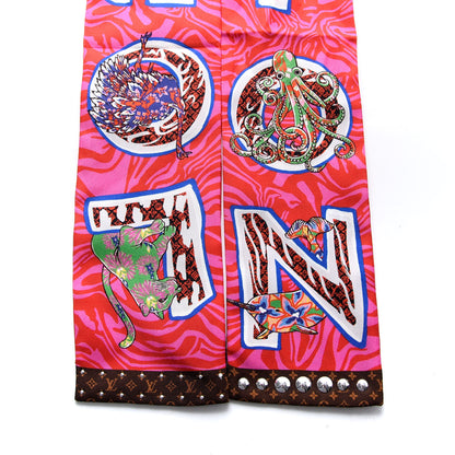 Louis Vuitton Silk Monogram ABC Bandeau Rose Pop 2 of 3