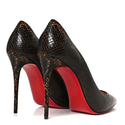 Christian Louboutin Calf Amazonia So Kate 100 Pumps 39 Dark Brown 4 of 11