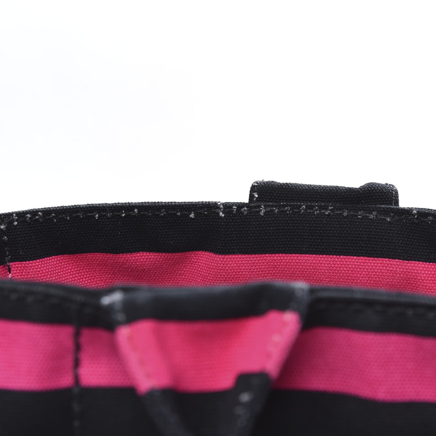 Prada Canapa Striped Tote Fuxia 11 of 15