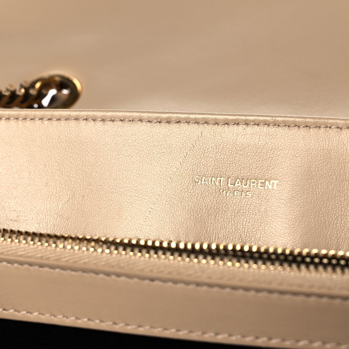 Calfskin Y Quilted Monogram Medium Loulou Chain Satchel Dark Beige