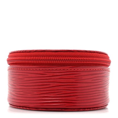 Louis Vuitton Epi Ecrin Bijoux 8cm Jewelry Box Case Castillan Red 1 of 8