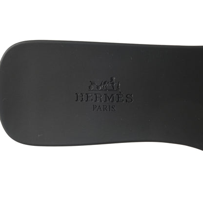 Hermes Rubber Aloha Sandals 36 Black 7 of 8