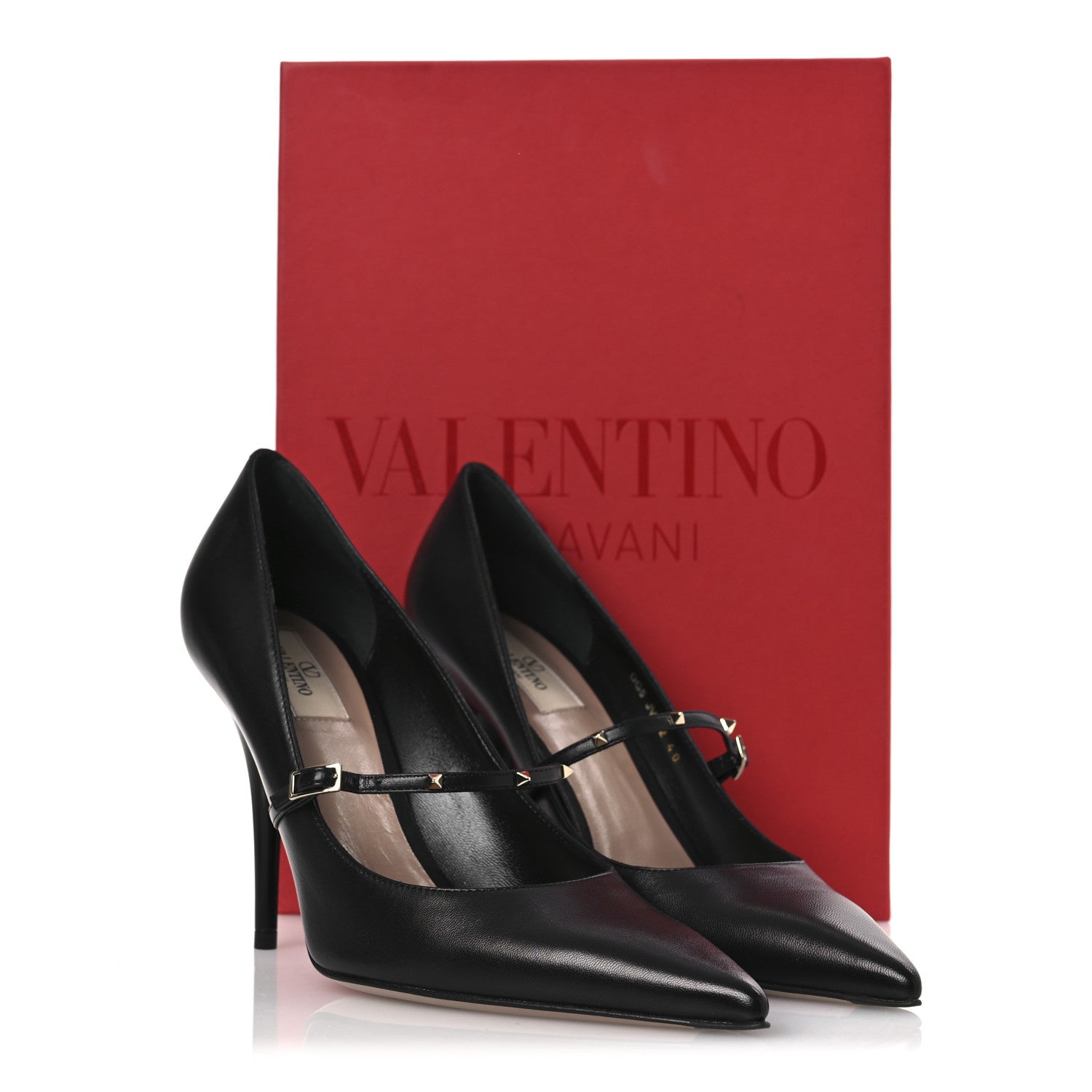 Valentino Garavani Nappa Rockstud Wispy Mary Jane 100mm Pumps 40 Black 11 of 11