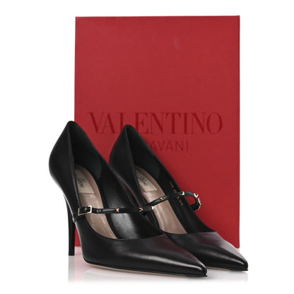 Valentino Garavani Nappa Rockstud Wispy Mary Jane 100mm Pumps 40 Black 11 of 11