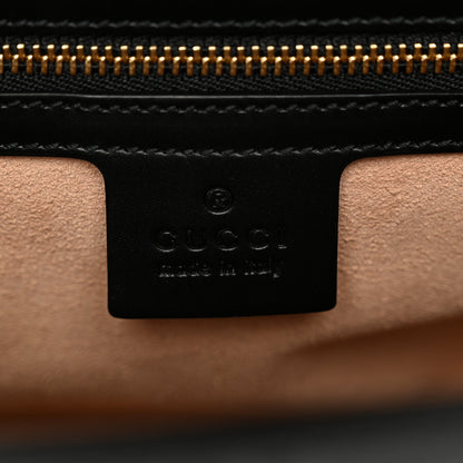 Gucci Guccissima Signature Small Padlock Top Handle Bag  Black 7 of 11