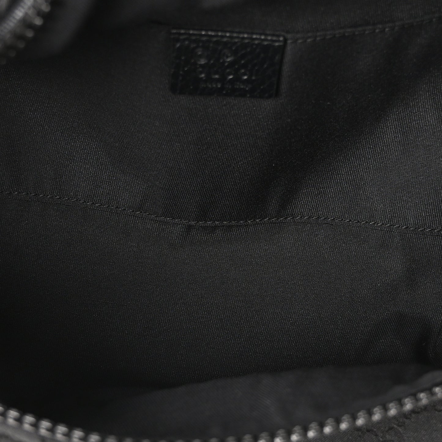Nylon Monogram Fanny Pack Belt Bag Black