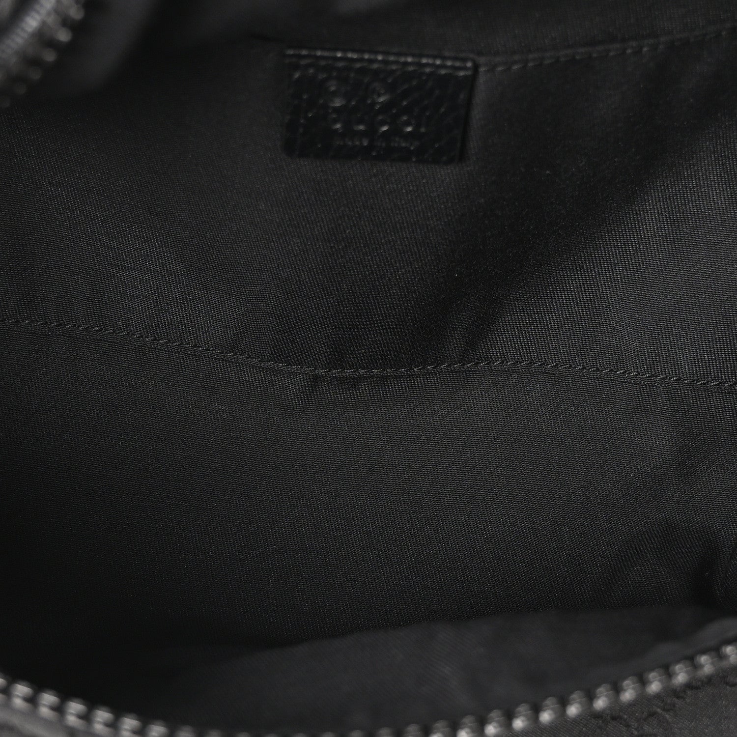 Gucci Nylon Monogram Fanny Pack Belt Bag Black 5 of 10