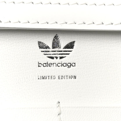 Balenciaga X ADIDAS Box Calfskin Hourglass Chain Bag White 6 of 9