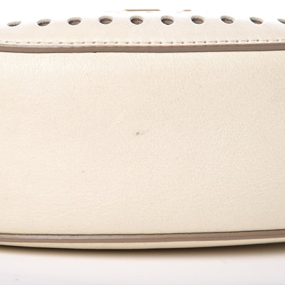 Chloe Calfskin Perforated Mini Drew Shoulder Bag White 12 of 13