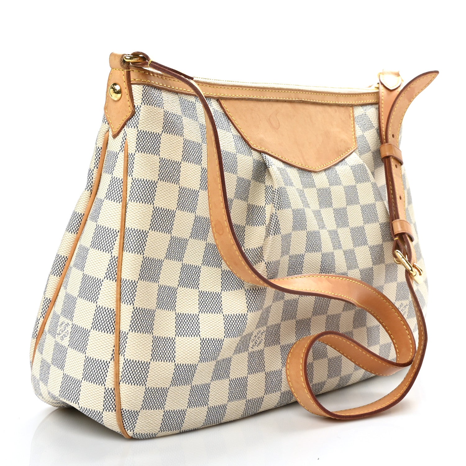 Louis Vuitton Damier Azur Siracusa MM 3 of 8