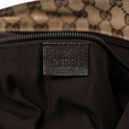Gucci GG Monogram Large Web Handle Vertical Tote Dark Brown 6 of 16
