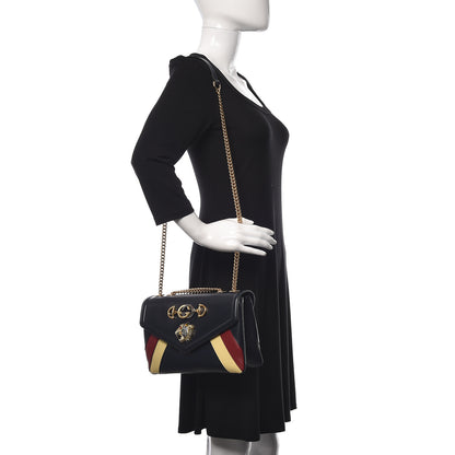 Gucci Vitello Palmellato Lux Crystal Medium Rajah Shoulder Bag Blue Romantic Cerise Butter Multicolor 2 of 10