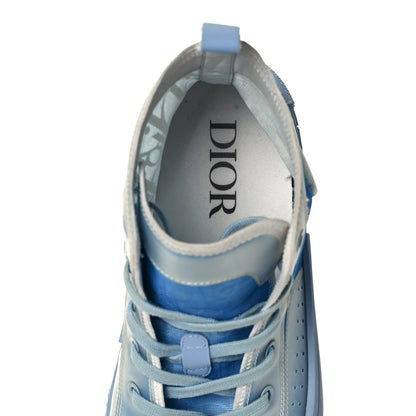 Christian Dior X DANIEL ARSHAM Technical Canvas Oblique Mens B23 High Top Sneakers 42 Blue Beige 7 of 10