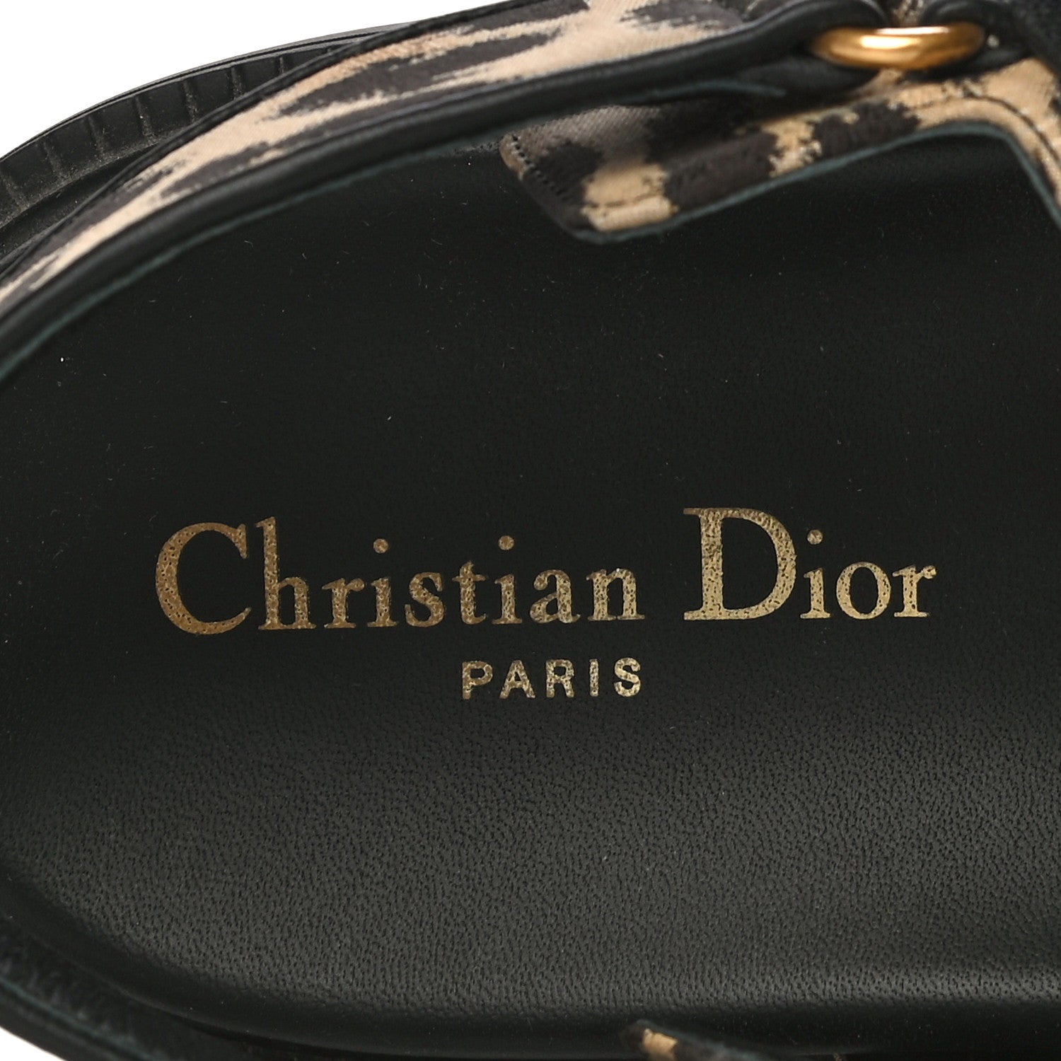 Christian Dior Technical Fabric Mizza Print DiorAct Sandals 41 Beige Multicolor 8 of 14