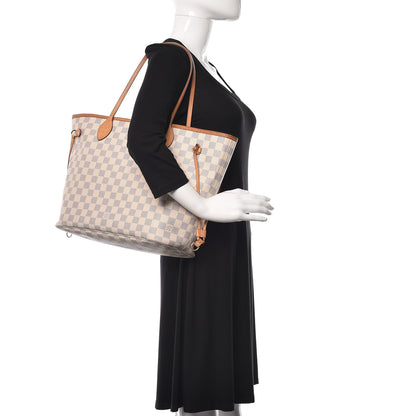 Louis Vuitton Damier Azur Neo Neverfull MM Rose Ballerine 2 of 31