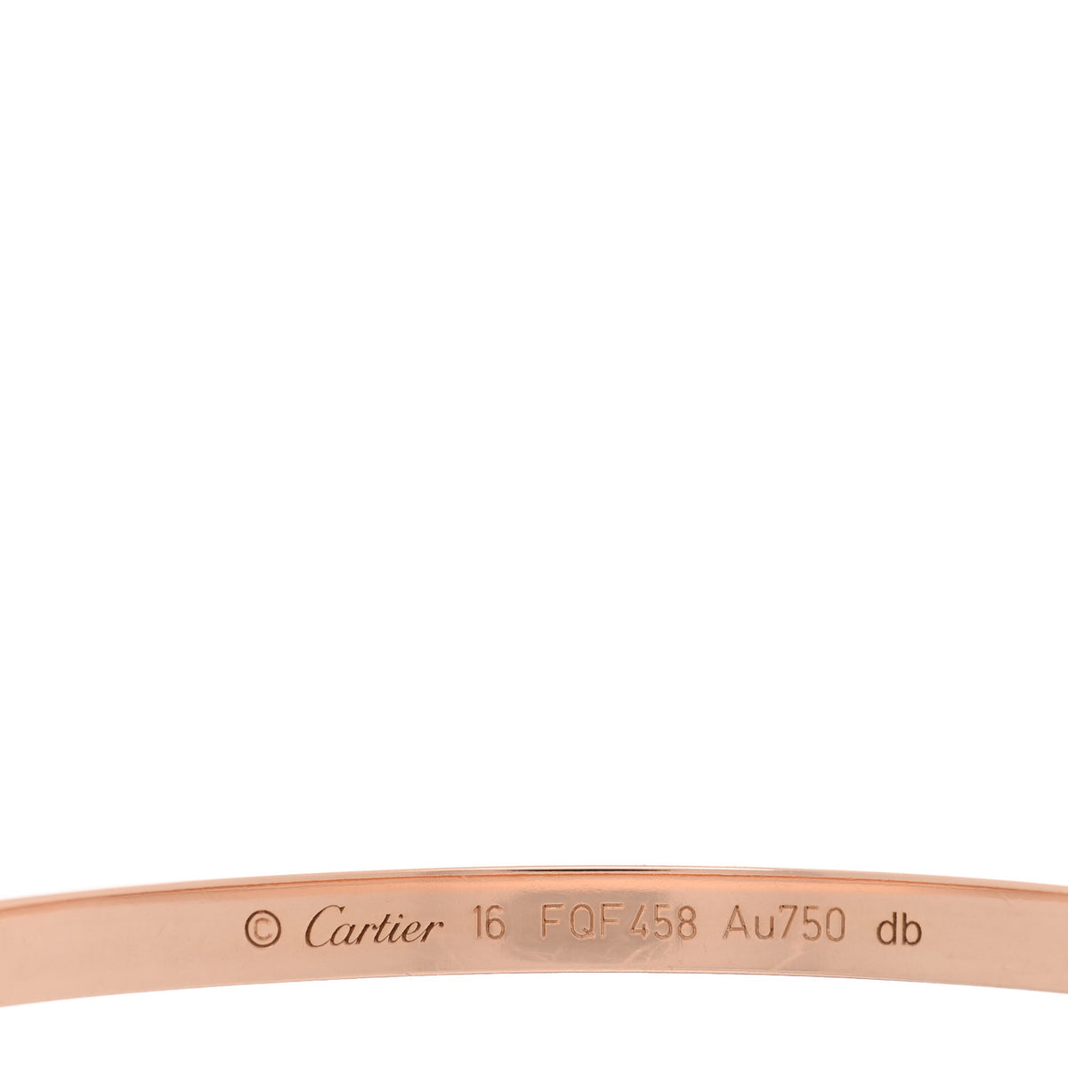 18K Pink Gold Small LOVE Bracelet 16