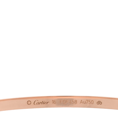 Cartier 18K Pink Gold Small LOVE Bracelet 16 3 of 7