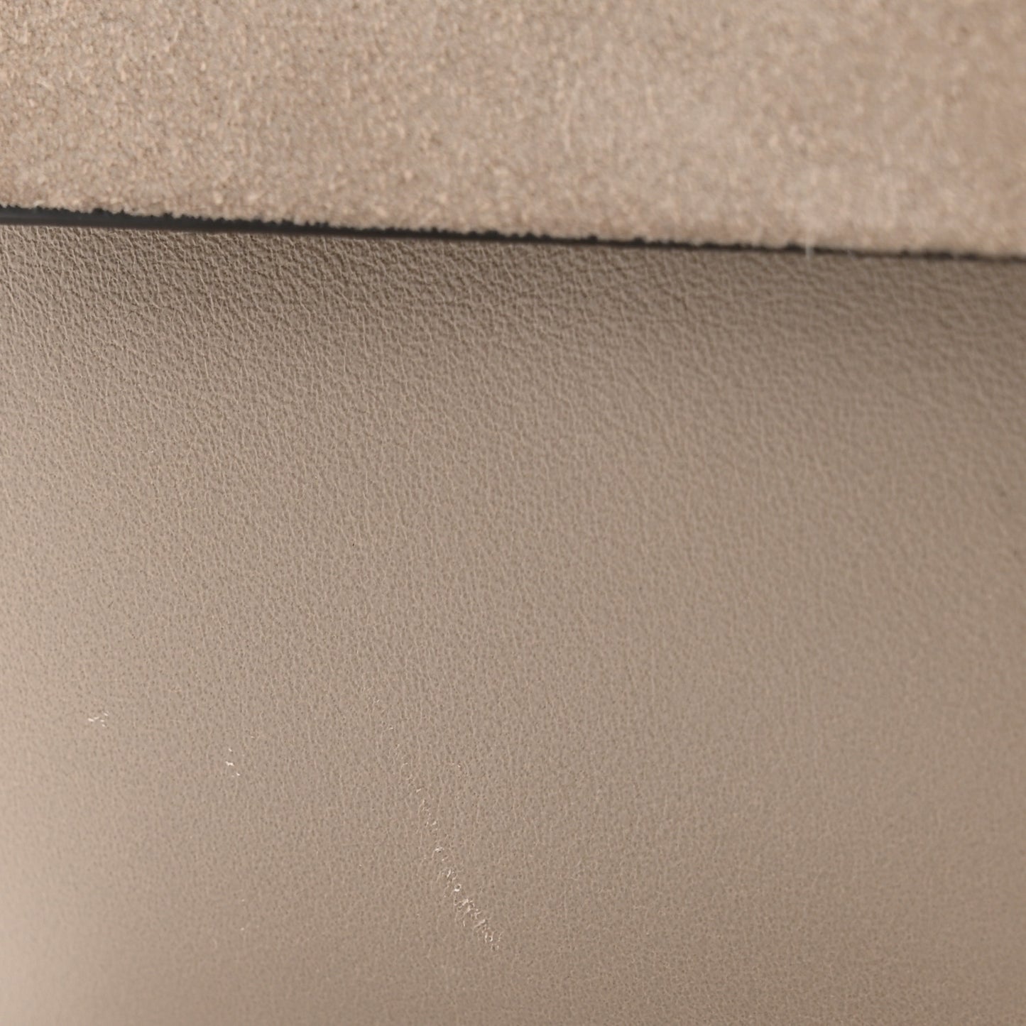 Suede Calfskin Small Faye Shoulder Bag Motty Grey