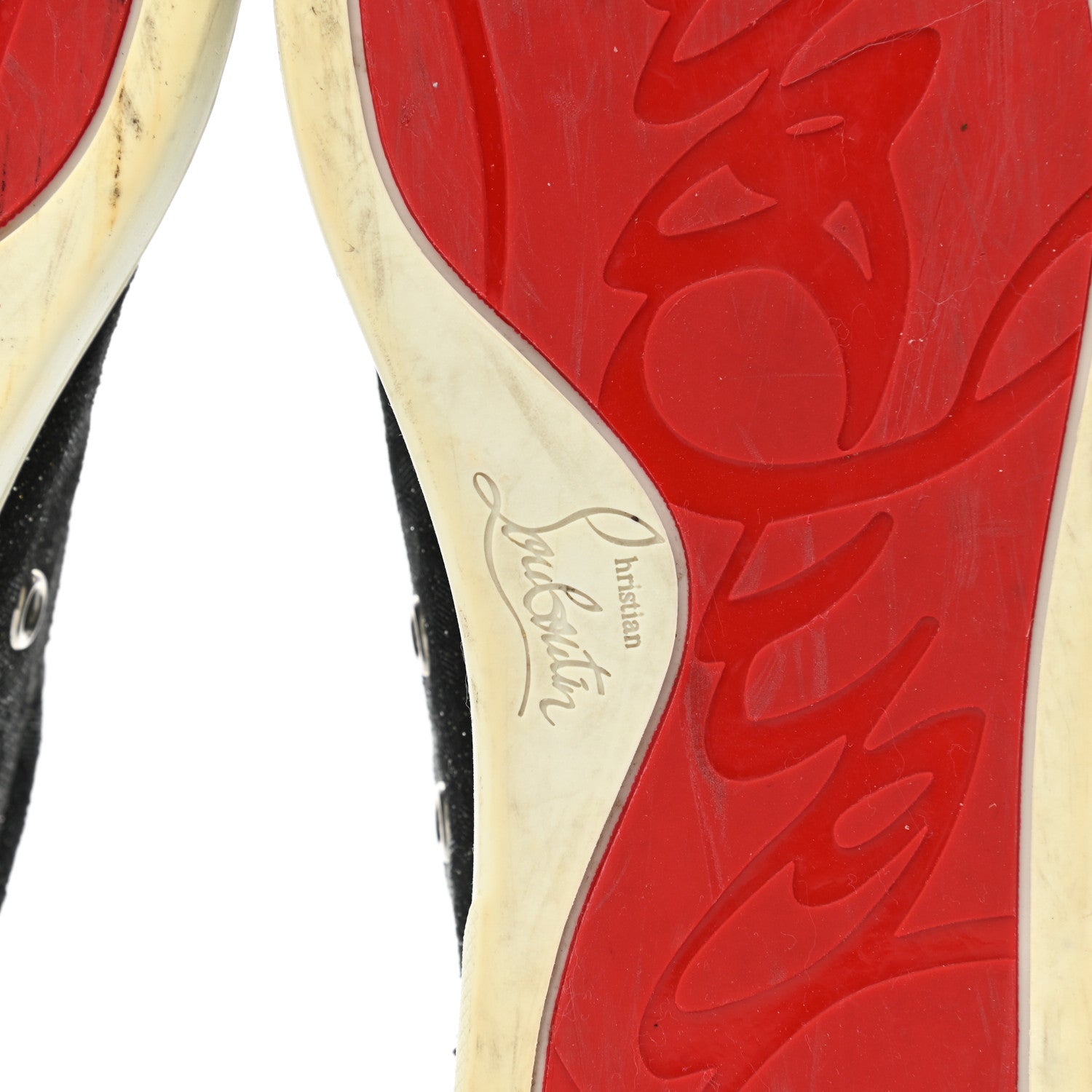 Christian Louboutin Crosta Womens Vieira Spiked Flat Comete Sneakers 37 Black Silver 6 of 11