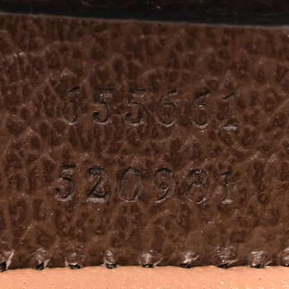 Gucci Monogram Jumbo GG Textured Dollar Calfskin Mini Diana Tote Bag Camel Ebony New Acero 6 of 9