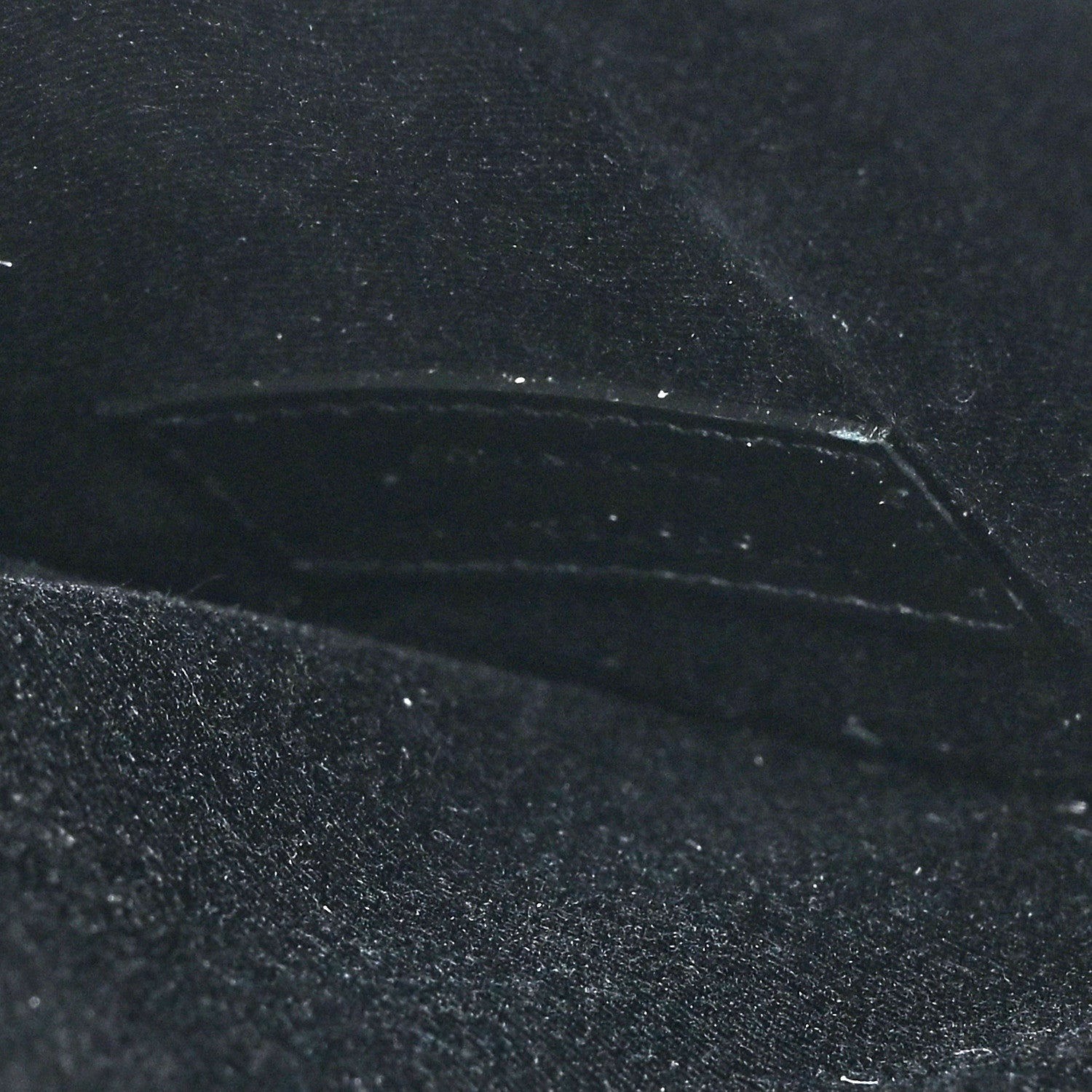 Saint Laurent Calfskin Crocodile Embossed Uptown Monogram Pouch Black 6 of 8