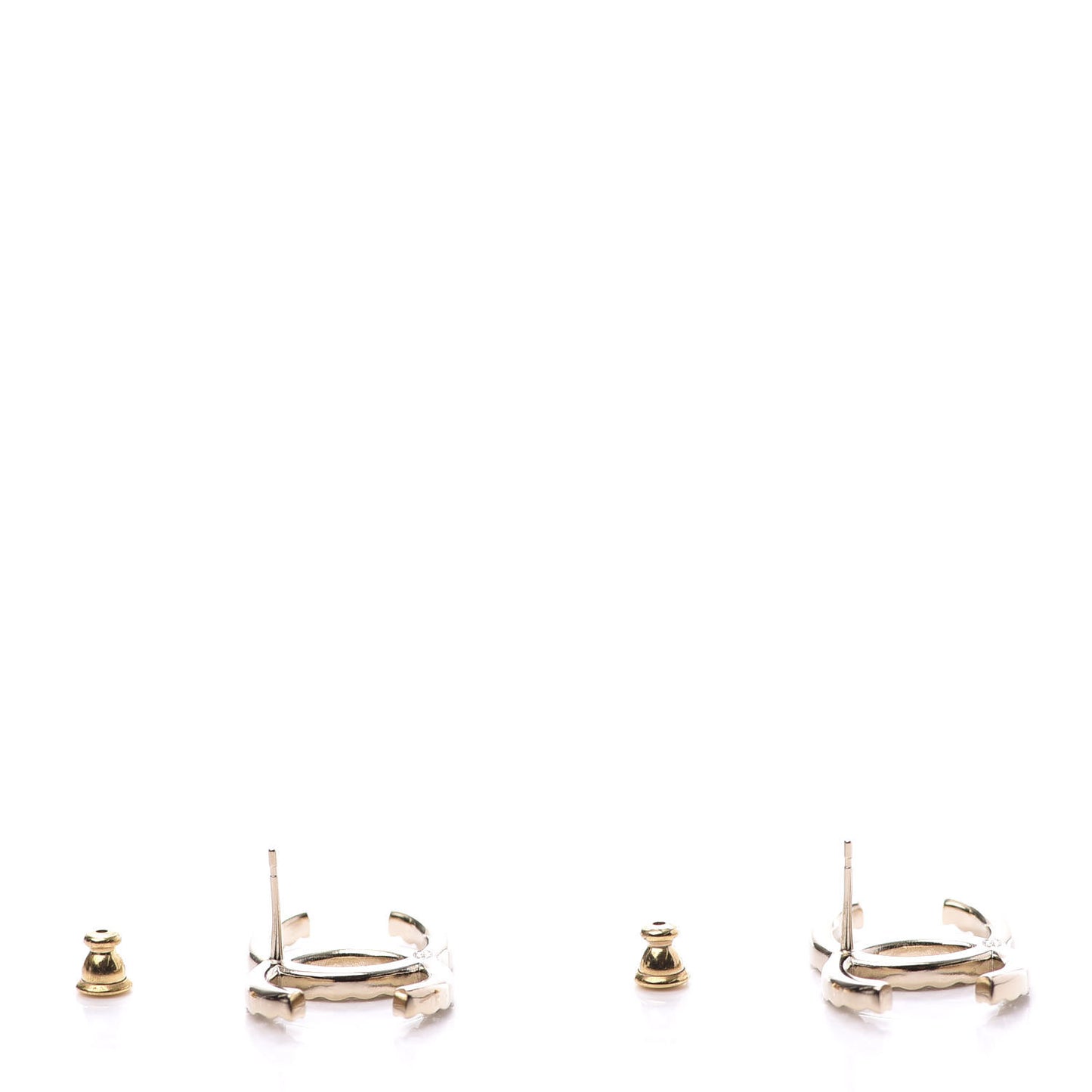 Baguette Crystal High Society CC Earrings Gold