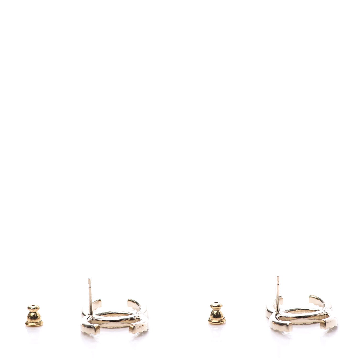 Chanel Baguette Crystal High Society CC Earrings Gold 3 of 5