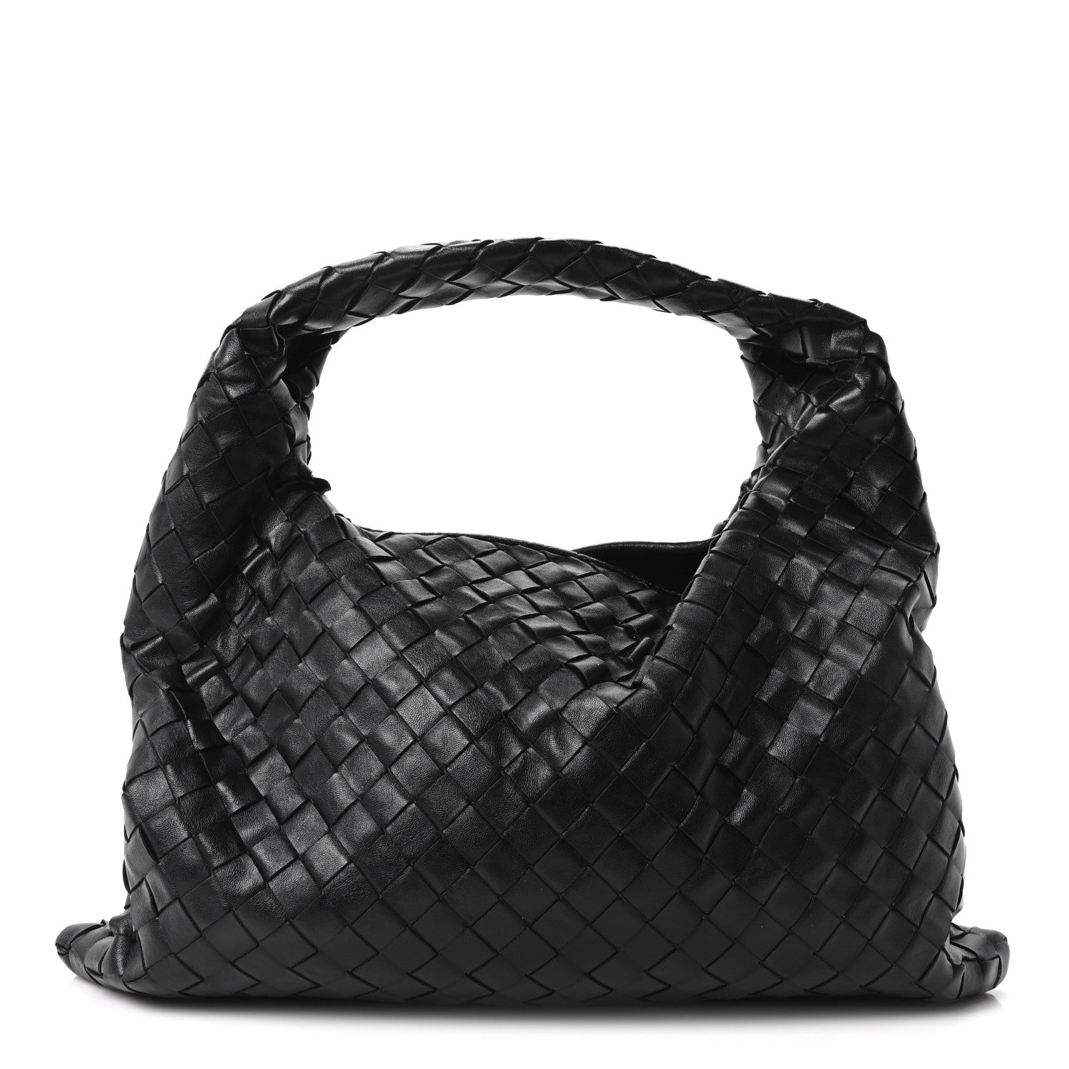 Bottega Veneta Calfskin Intrecciato Small Hop Black 1 of 10