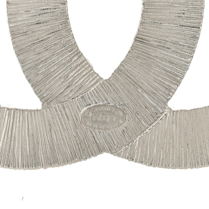 Chanel Baguette Crystal CC Brooch Silver 3 of 3