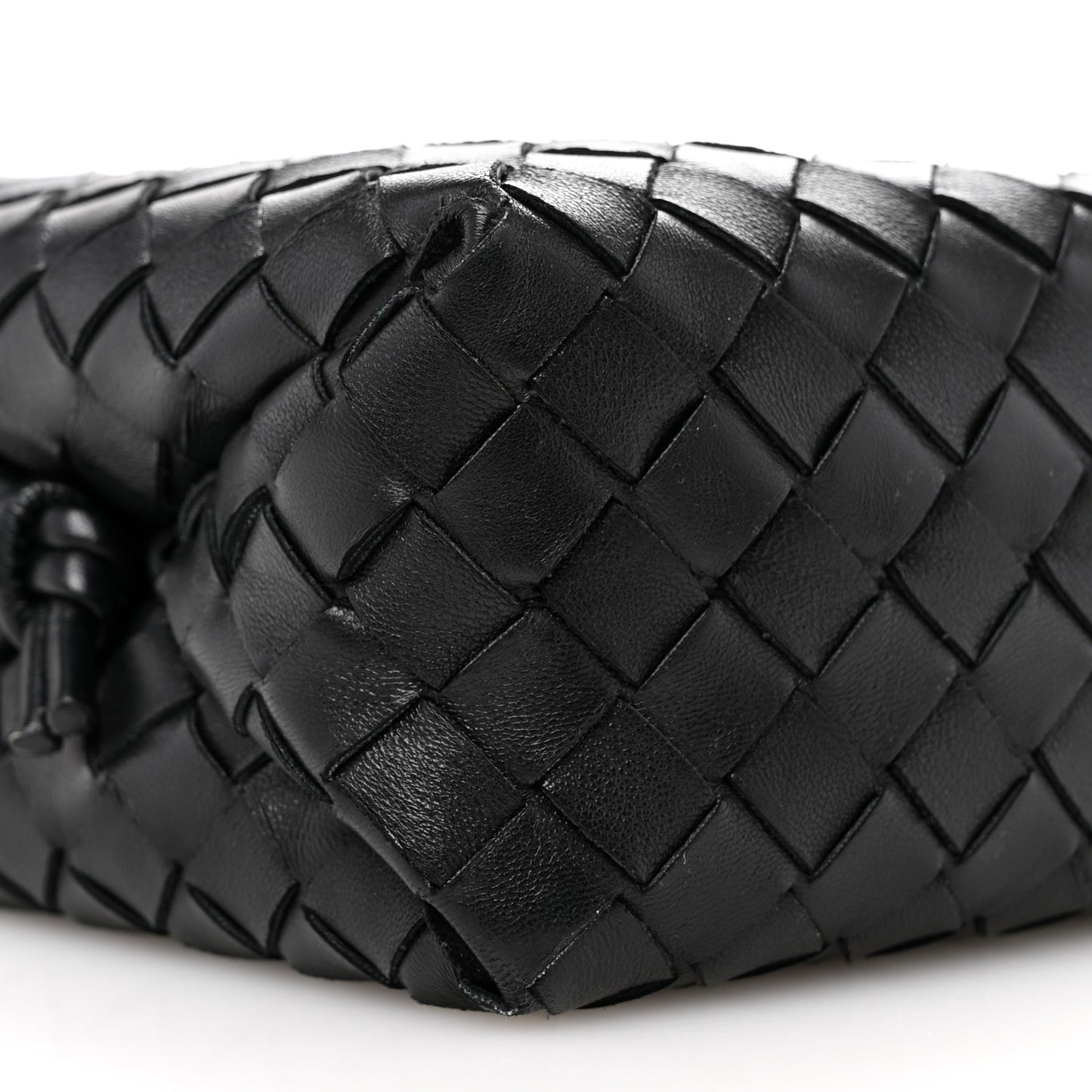 Nappa Intrecciato Medium Loop Camera Bag Black