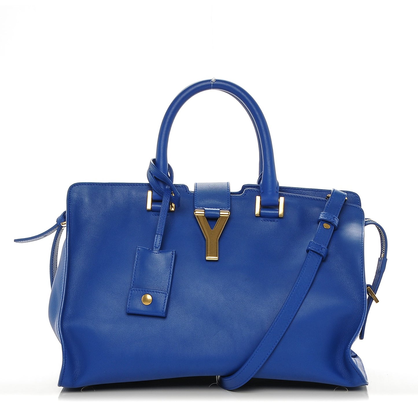 Calfskin Small Classic Y Cabas Royal Blue
